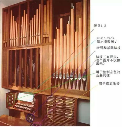 管风琴的细节