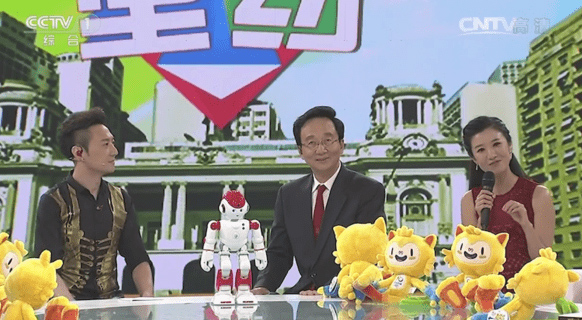 智能机器人抢镜 Alpha2机器人直播奥运