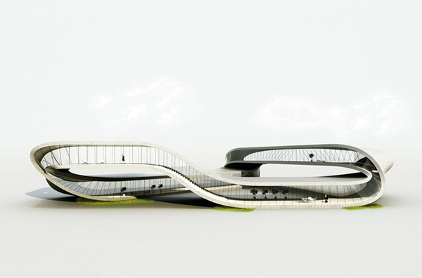 荷兰建筑设计师将3D打印一幢环状的景观房