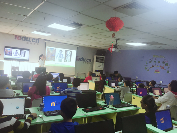 北京大钟寺校区：少儿3D打印国庆活动课开班盛况