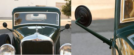 老爷车爱好者用3D打印为爱车装上后视镜