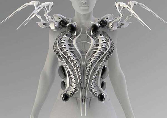 基于英特尔芯片的3D打印智能蜘蛛机械衣