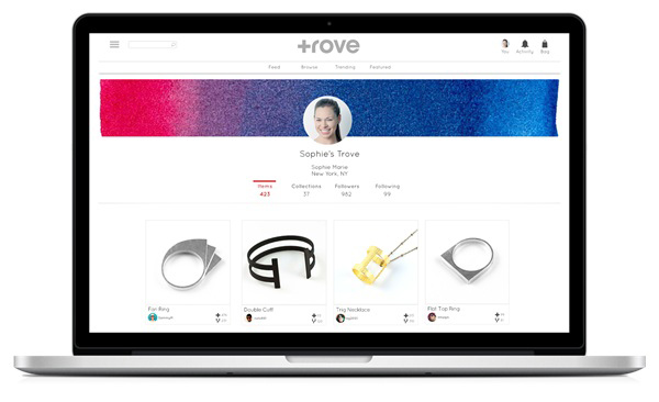 珠宝设计和3D打印的DIY平台Trove即将上线