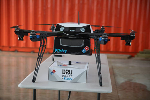 达美乐披萨在新西兰尝试用3D打印无人机送货