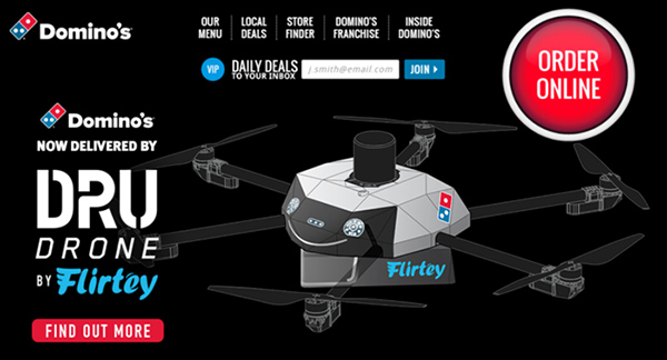  达美乐披萨在新西兰尝试用3D打印无人机送货