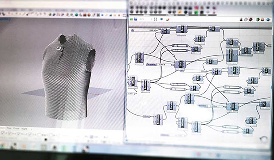 设计师用TPU材料3D打印出漂亮的针织背心
