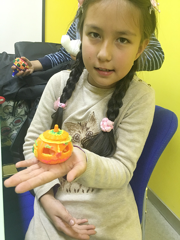 北京大钟寺校区：3D打印笔万圣节活动开班盛况