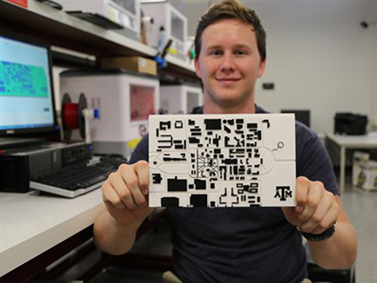 工程专业学生为视障人士3D打印触觉地图