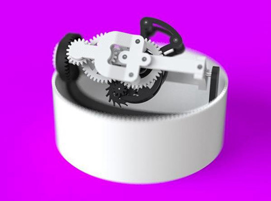 Clockwerk：世界上首个3D打印三轴陀飞轮表