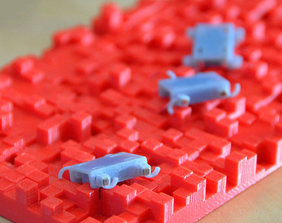 科学家借助3D打印研究微型机器人的步态特征