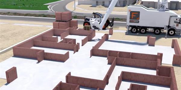 Hadrian X：澳大利亚的砌砖3D打印机器人