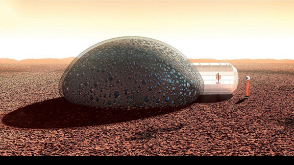 法国科学家设计出3D打印火星人类居所方案