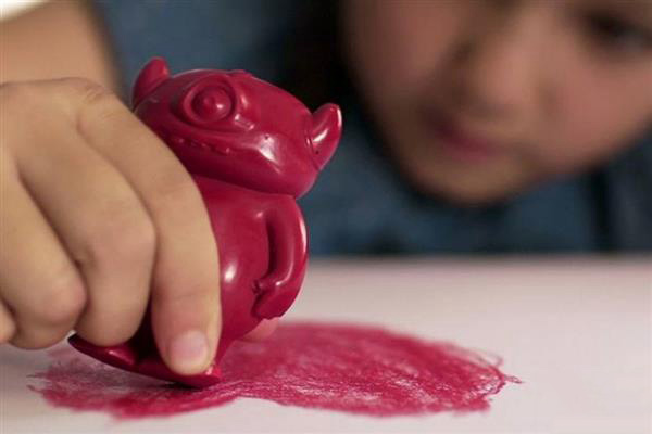 3D打印模具制作的怪兽蜡笔众筹成功