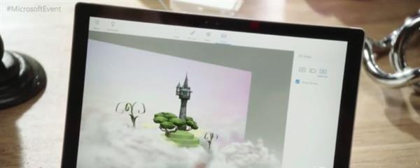 微软推具备3D建模功能的新版画图工具Paint 3D