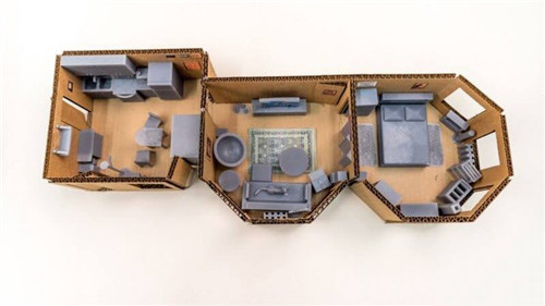 工程师3D打印出迷你公寓 以完成整体设计装饰