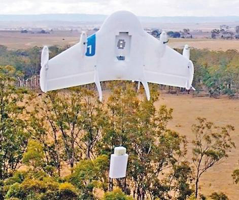 谷歌计划推出无人机送披萨