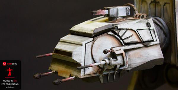 Gambody发布40厘米长的3D打印星球大战帝国步行机