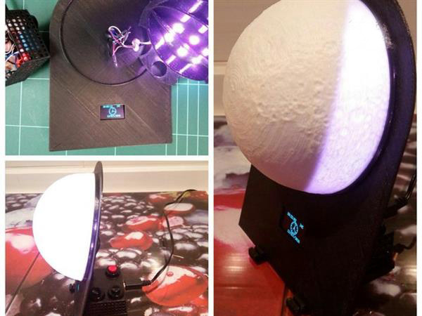 3D打印的“超级月亮”——多功能月相时钟发布