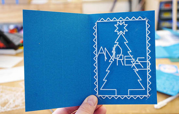 gDraw软件制作3D打印贺卡