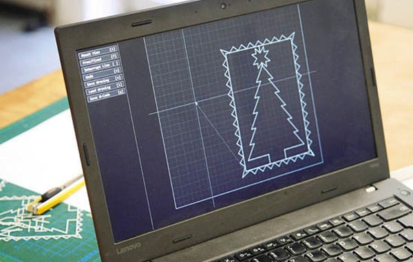 gDraw软件制作3D打印贺卡