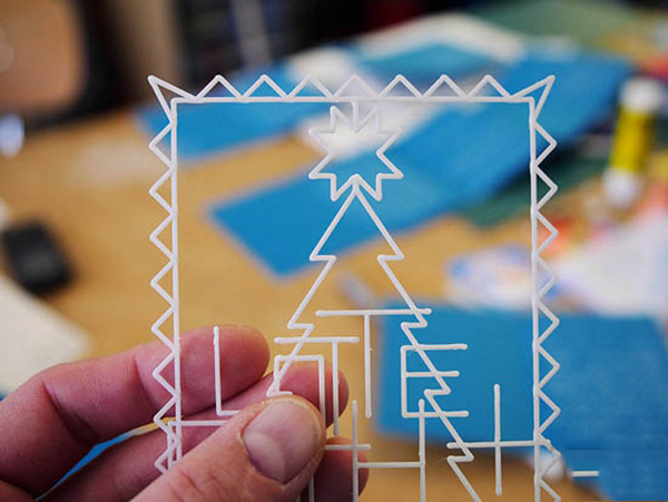 gDraw软件制作3D打印贺卡