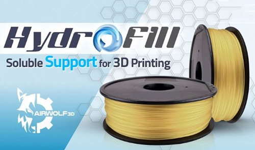 Airwolf 3D推出世界首款可溶解的HydroFill支撑材料
