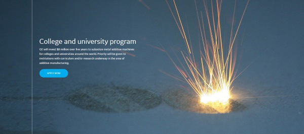 GE增材教育项目开始接受学校的3D打印机申请