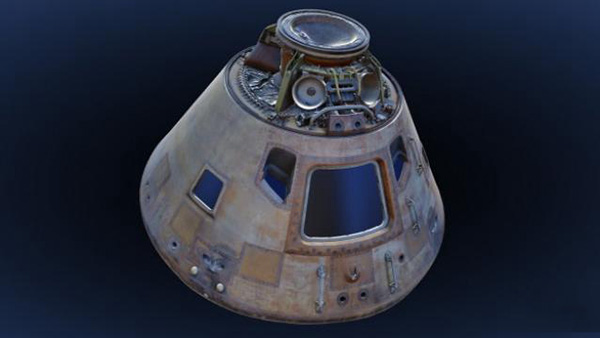 史密森学会发布阿波罗11指挥舱高精度3D模型