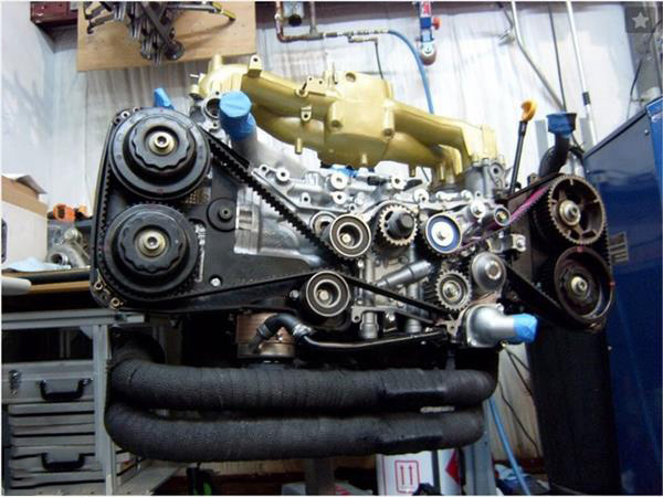 3D打印斯巴鲁EJ20全功能四缸引擎比例模型