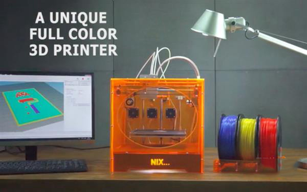 900美元的NIX全彩3D打印机登陆Kickstarter