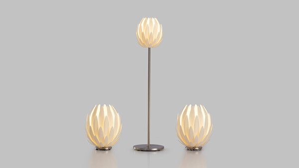 芬兰艺术家推出3D打印的莲花灯Lily Light