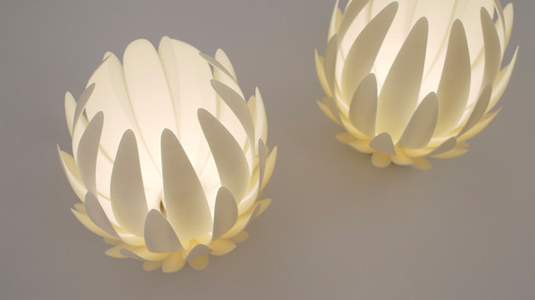芬兰艺术家推出3D打印的莲花灯Lily Light