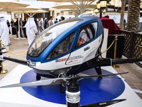 亿航载客无人机将在迪拜投入运营 载1人飞50公里