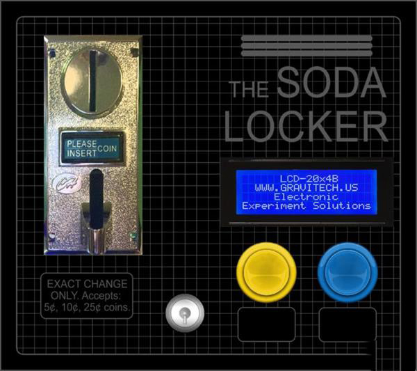 17岁美国创客3D打印自动售货机Soda Locker，可放入学校储物柜