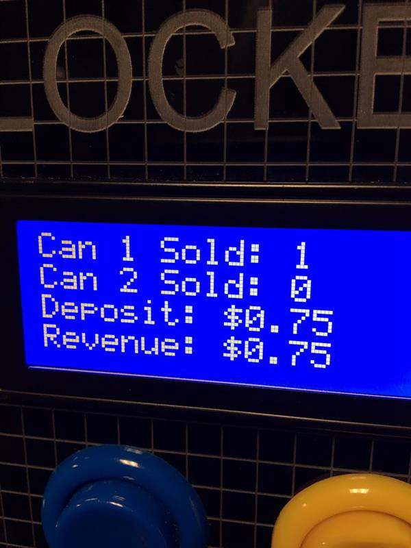 17岁美国创客3D打印自动售货机Soda Locker，可放入学校储物柜