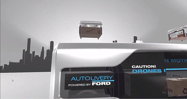 福特推“物流自动化计划” 无人机+自驾车运送快递