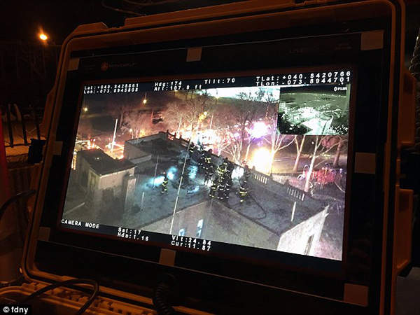 纽约市消防局首次使用无人机灭火