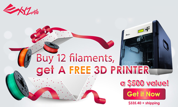 三纬国际促销新招：买线材赠3D打印机