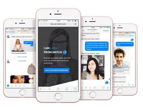 FB为单身狗设计约会机器人Lara 提供配对服务