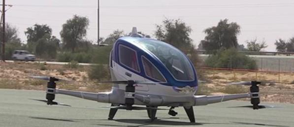 迪拜飞行出租车试运行：八个螺旋桨 时速100