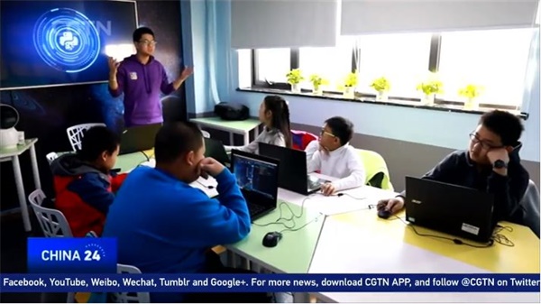 中国国际电视台（CGTN）专访童程童美，权威媒体持续报道少儿编程 